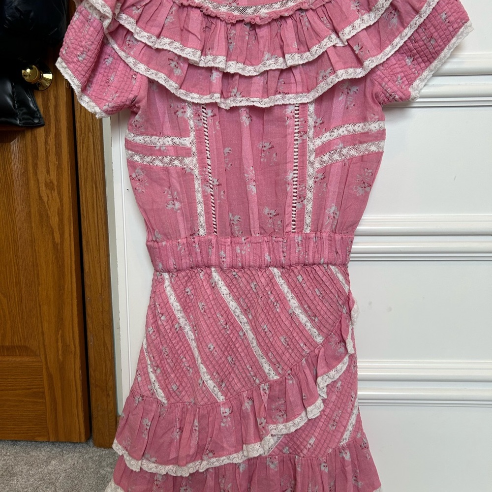 Loveshackfancy Bonita Dress Pink Jam - Picture 4 of 6